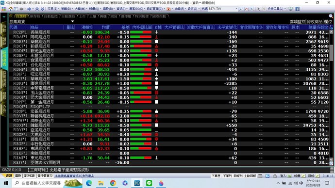 自選股有放入一堆股期